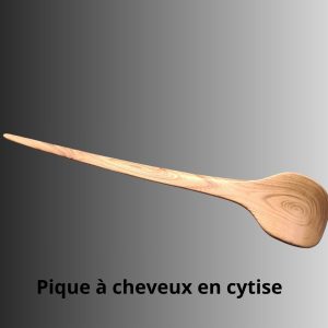 Pic à cheveux en bois de cytise local