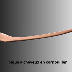 pique à cheveux en bois de cornouiller local