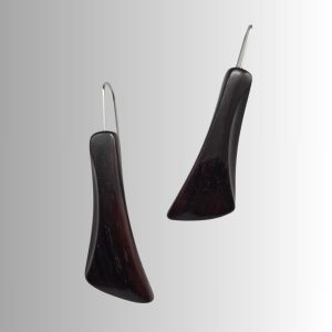 boucles d'oreilles en bois d'ébène
