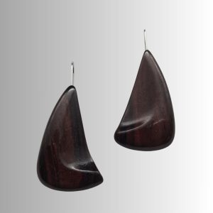 boucles d'oreilles en bois d'ébène